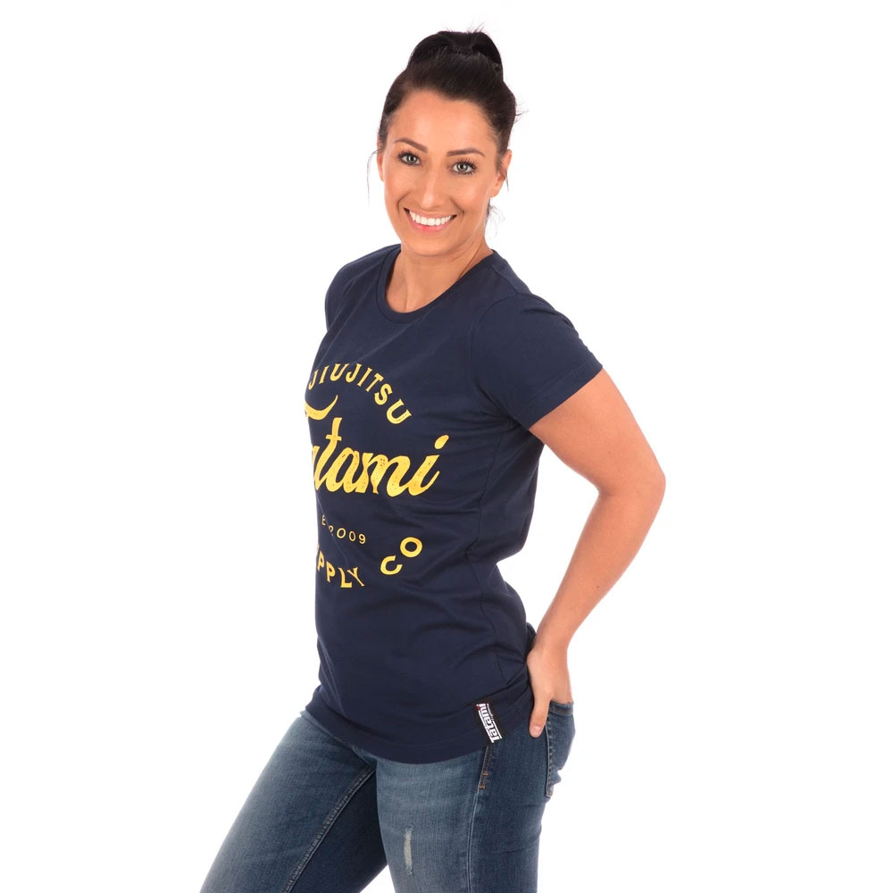 Tatami T-Shirt, Damen, Classic, Logo, navy, S