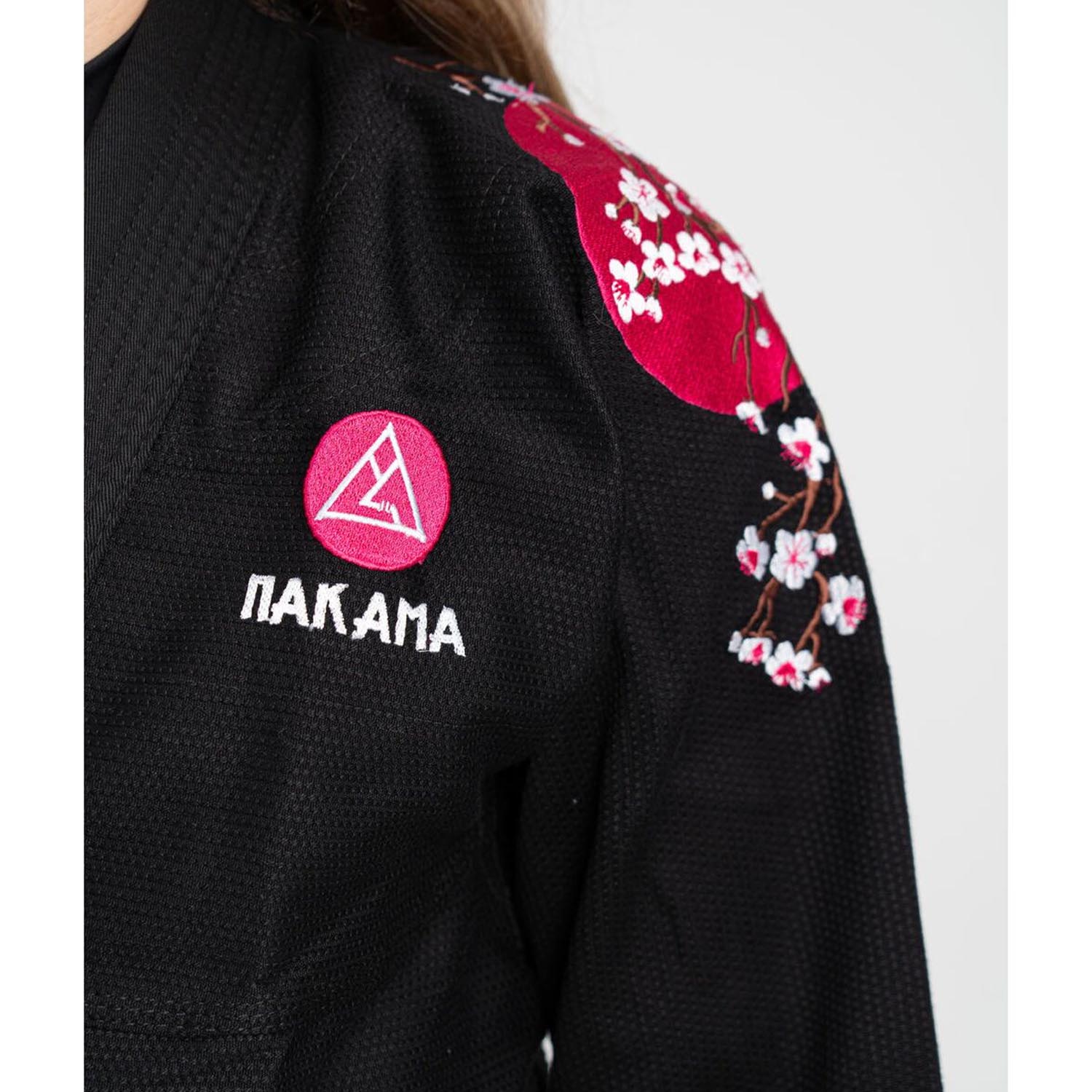 Nakama BJJ GI, Damen, Shirubia, schwarz, F2