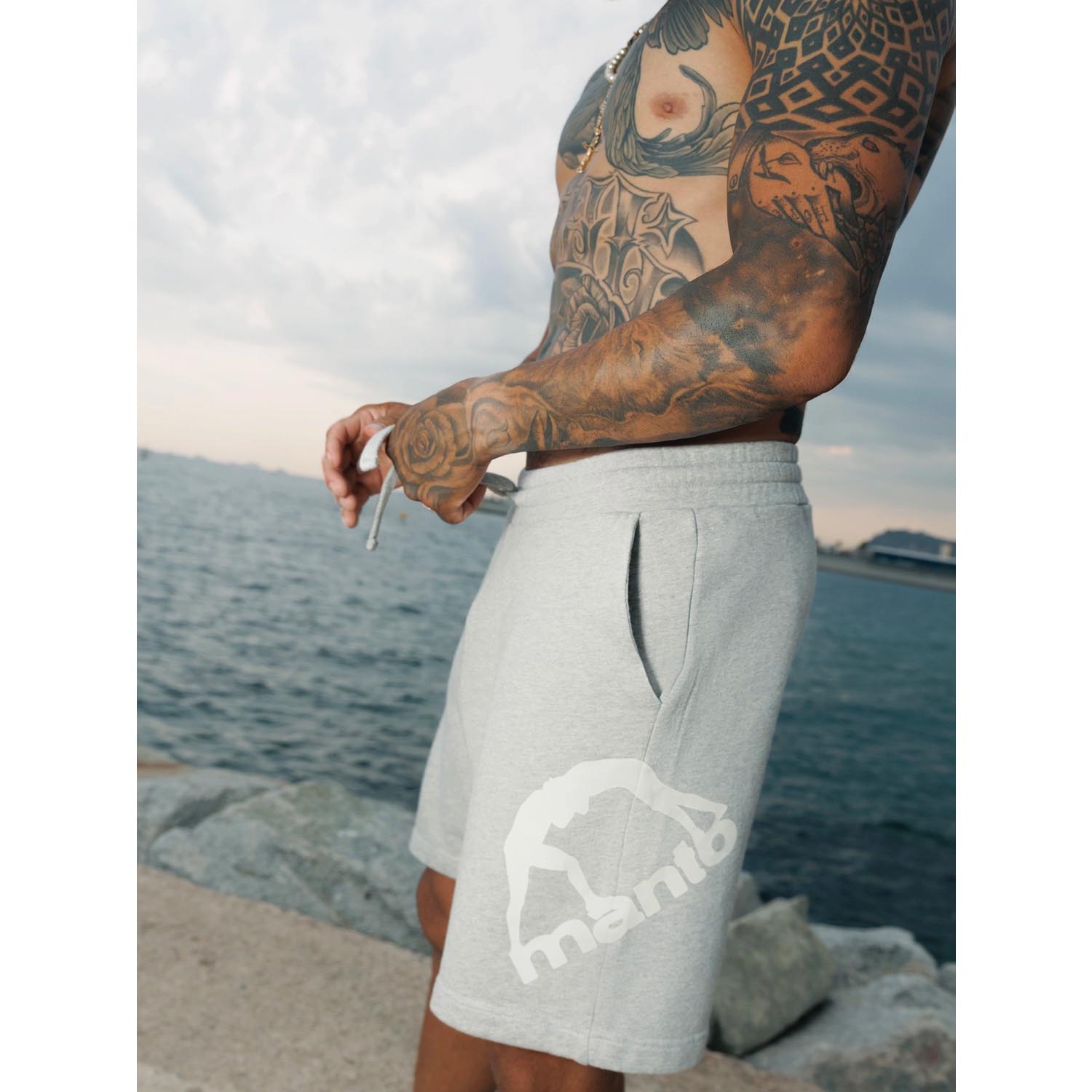 MANTO Shorts, Logo, grey, XXL
