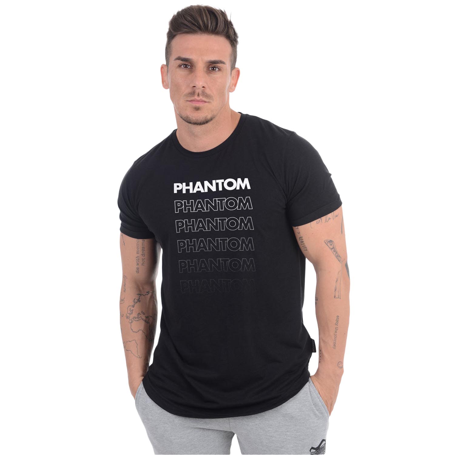 Phantom Athletics T-Shirt, Defend, schwarz, S