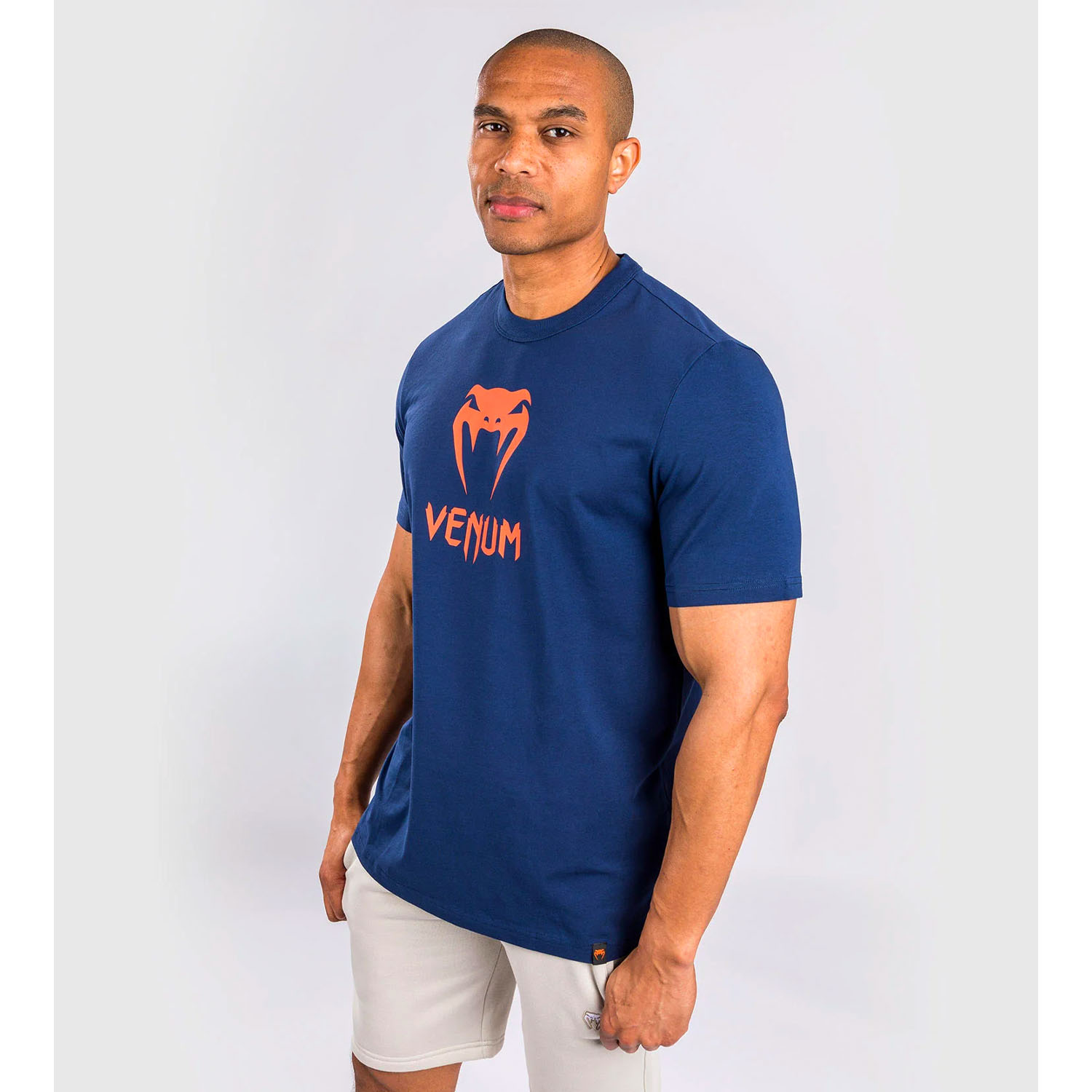 VENUM T-Shirt, Classic, navy-orange, S