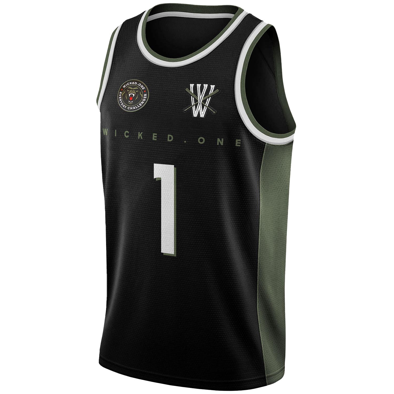Wicked One Tank Top, Whaks, black-khaki, S