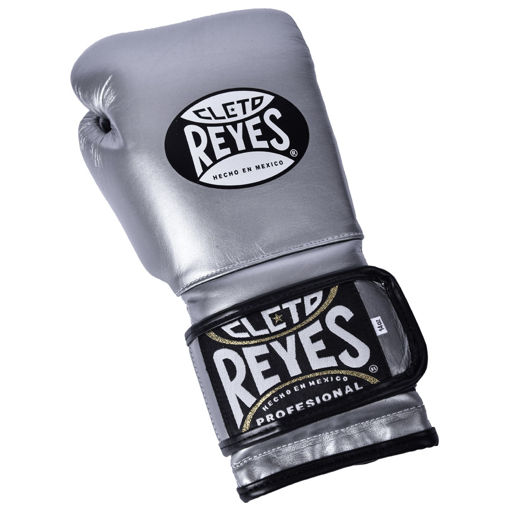 Cleto Reyes Boxhandschuhe, Klett Sparring, silber, 14 Oz