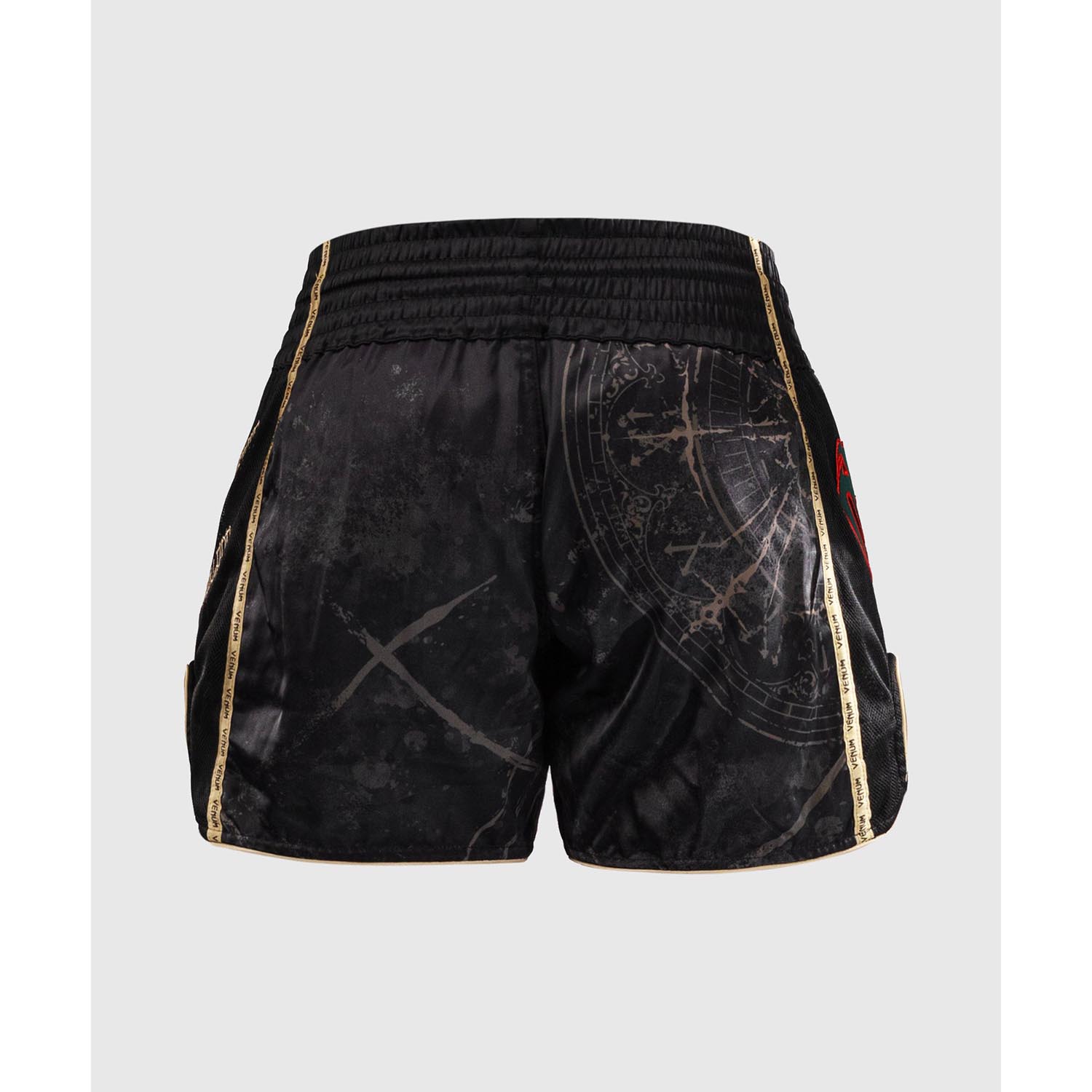 VENUM Muay Thai Shorts, Santa Muerte 5.0, black-gold, XXL