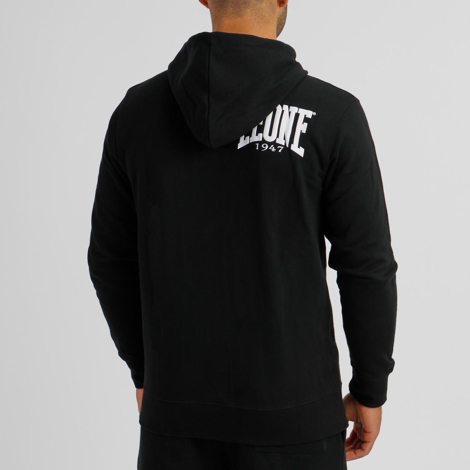 LEONE Zip Hoody, Boxing, black-white, XL