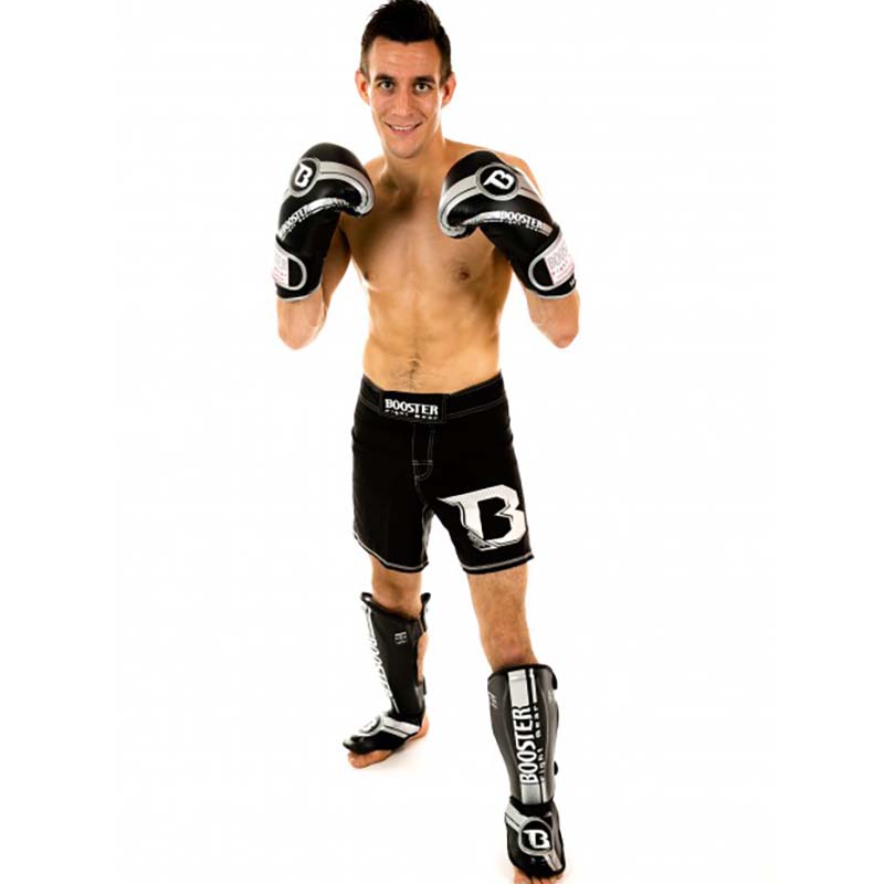 Booster Boxing Gloves, Leather, V3, Silver Foil, 12 Oz
