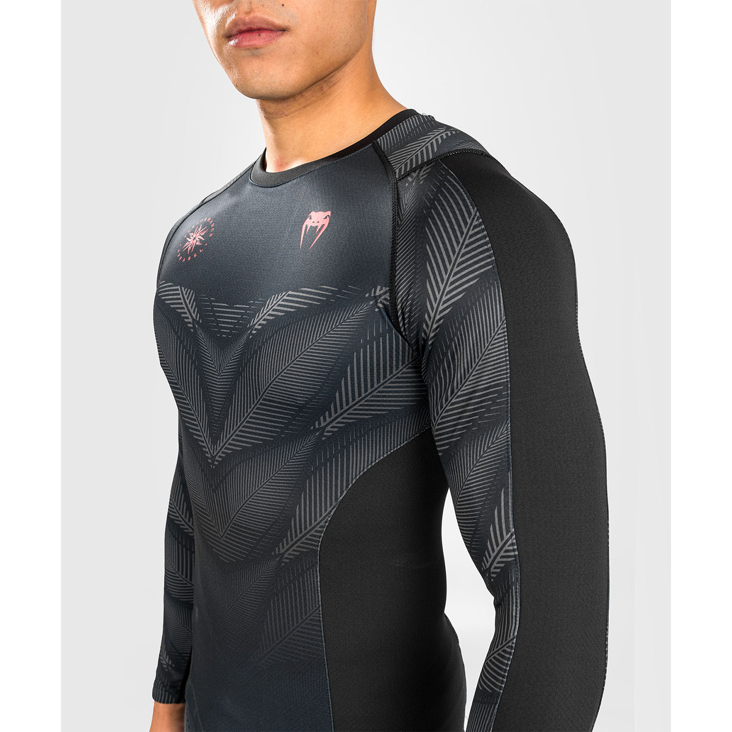VENUM Rashguard, L/S, Phantom, black-red, S
