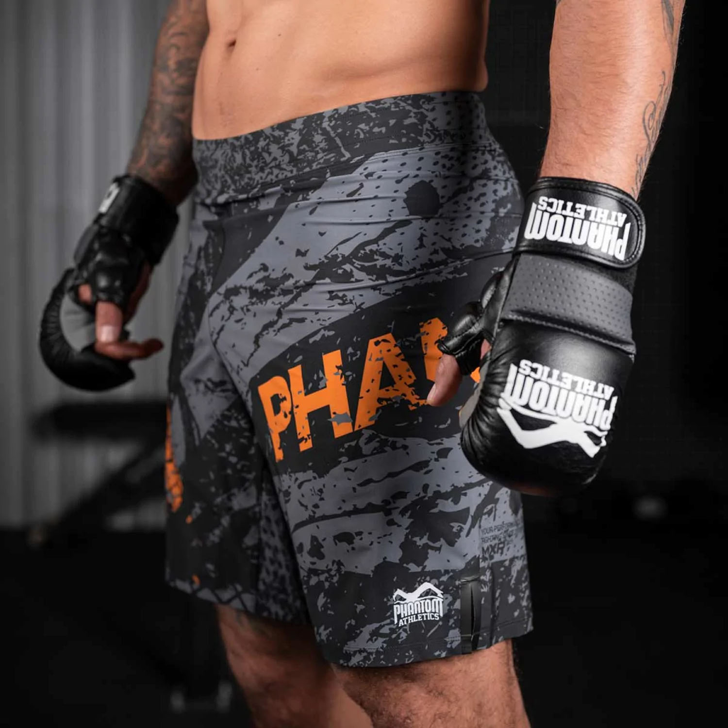 Phantom Athletics MMA Fight Shorts, Flex, Splatter, S