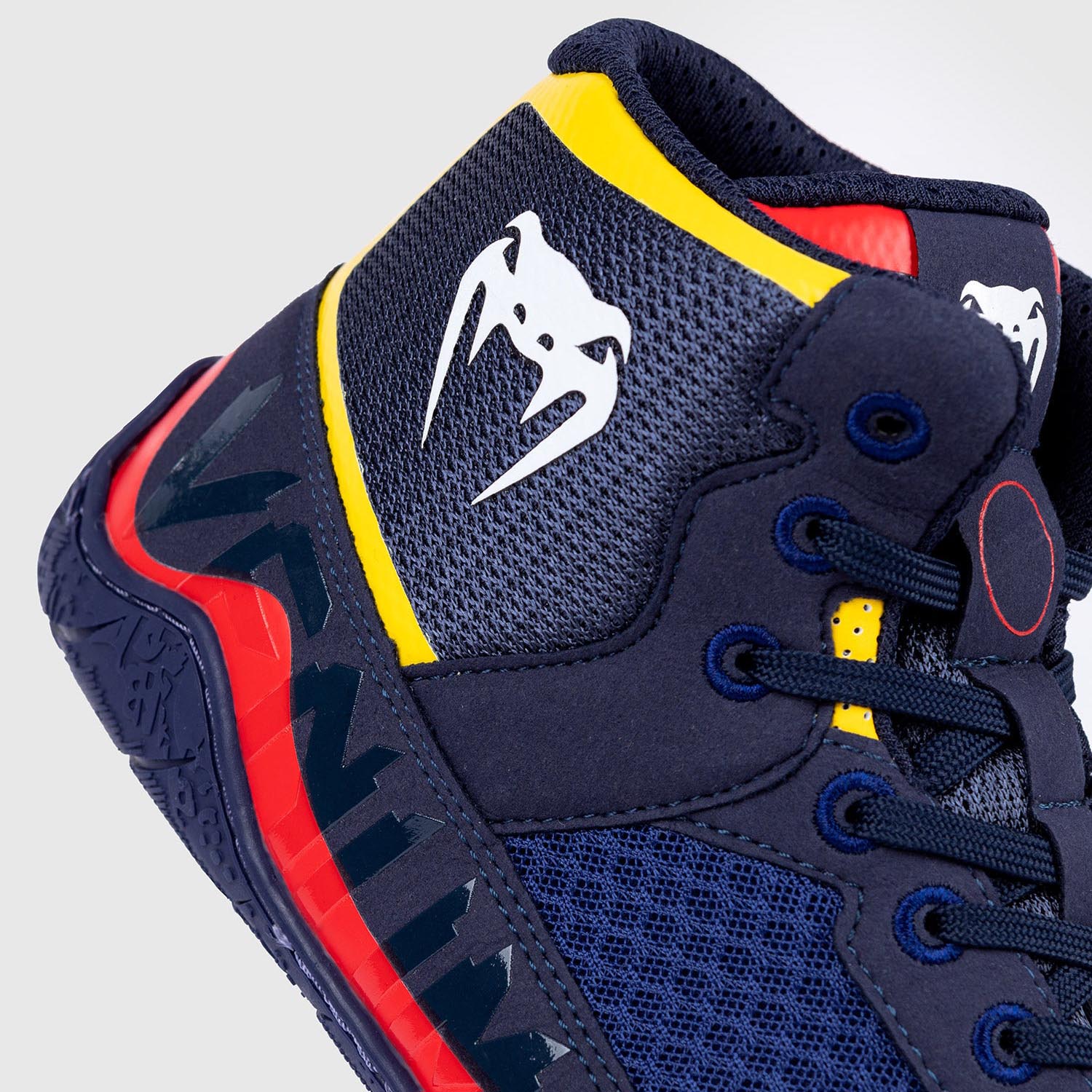 VENUM Wrestling Schuhe, Elite, blau-gelb, 42.5