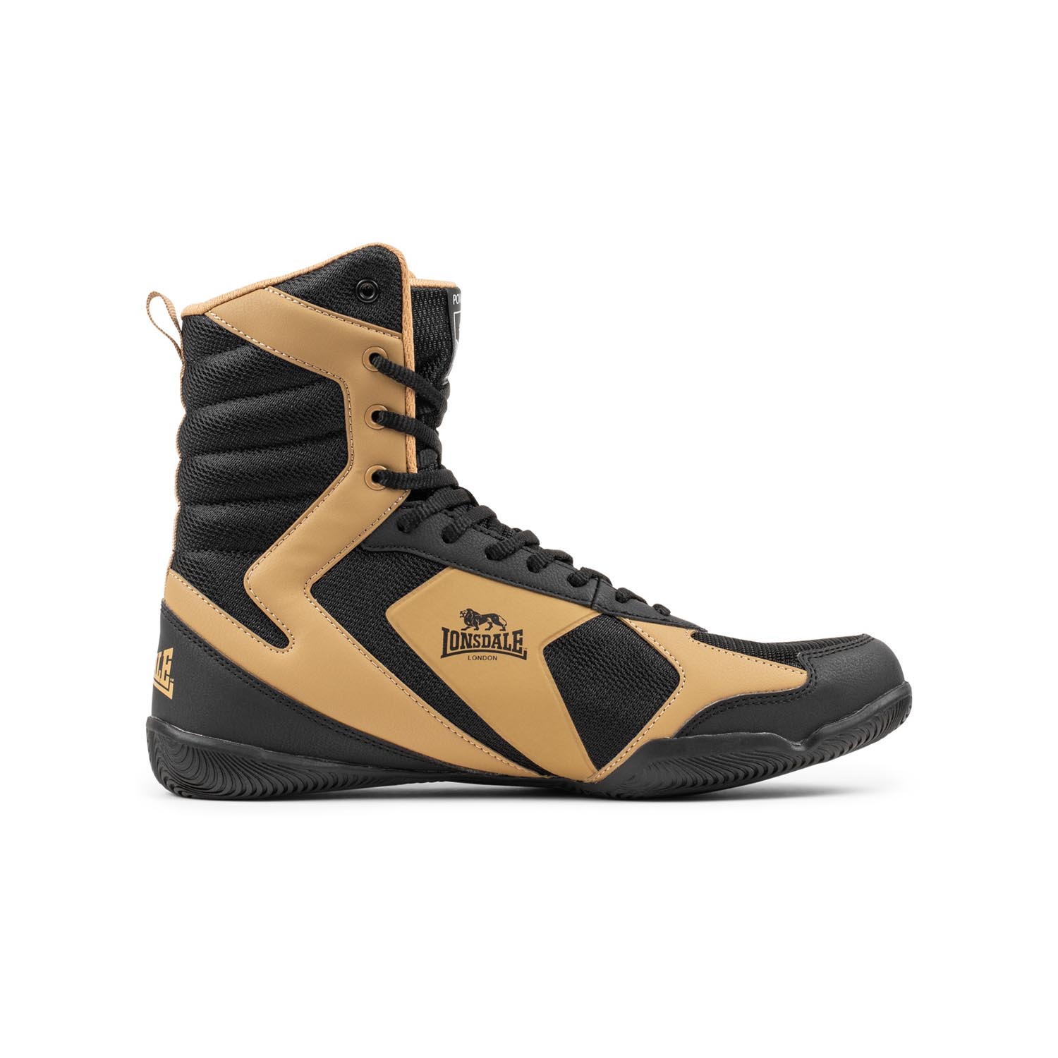 Lonsdale Boxing Shoes, Heskin, black-gold, 40