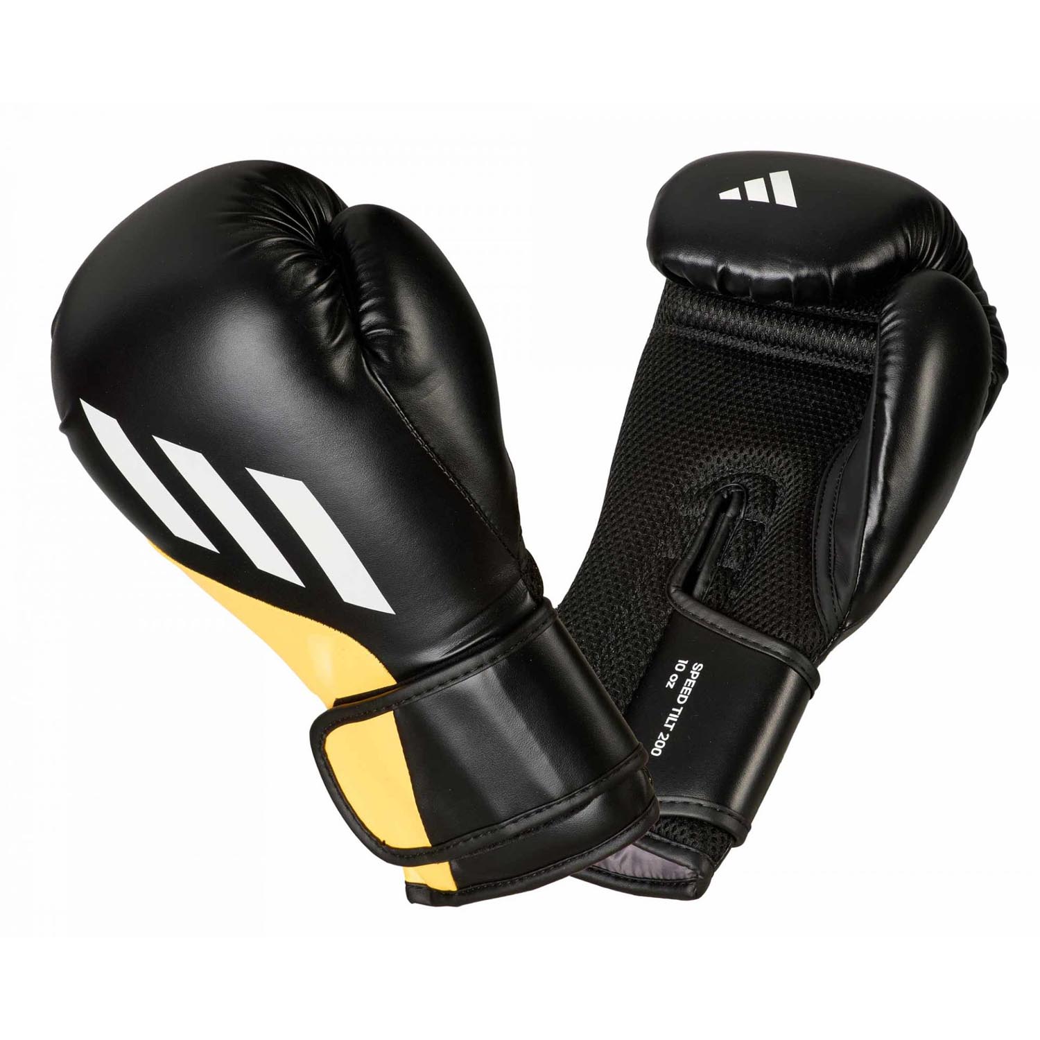 adidas Boxhandschuhe, Speed Tilt 200, schwarz-gelb, 14 Oz