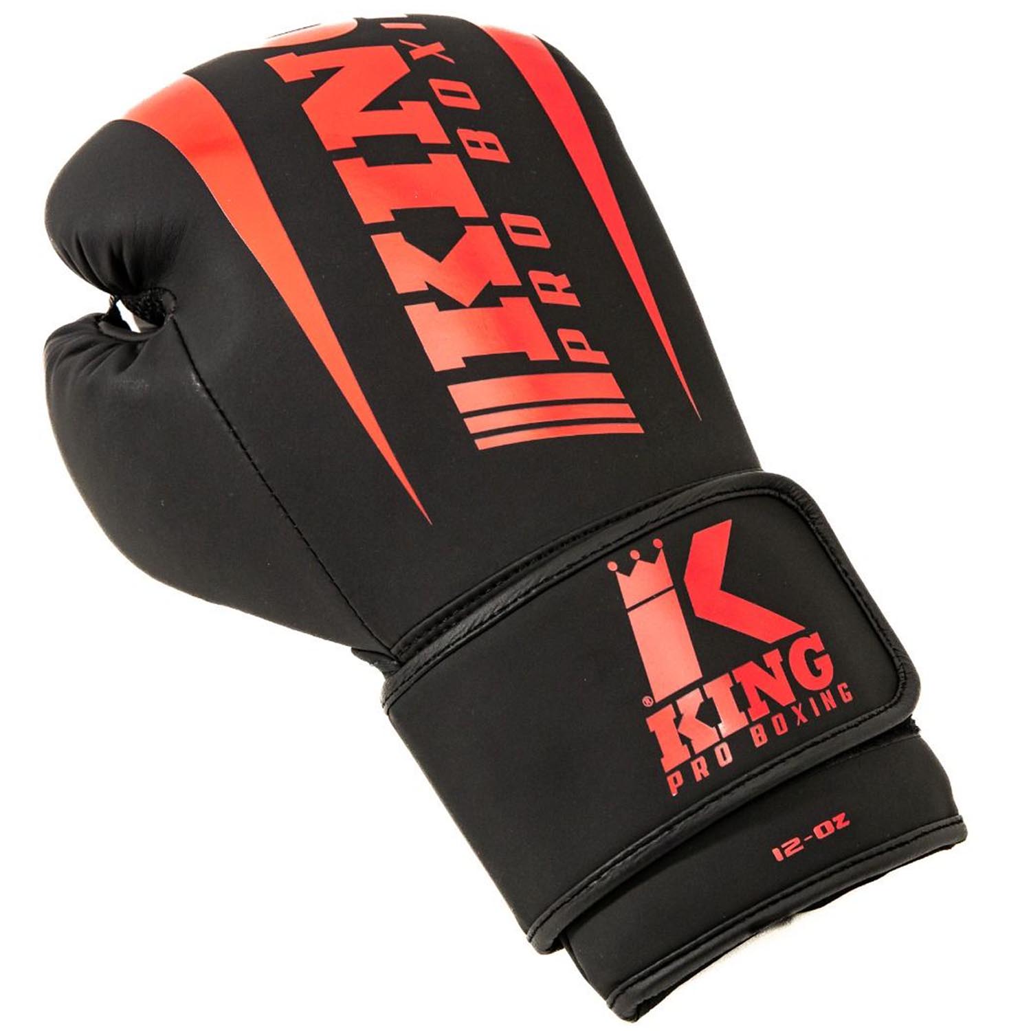 KING PRO BOXING Boxhandschuhe, Revo 8, schwarz-rot, 16 Oz