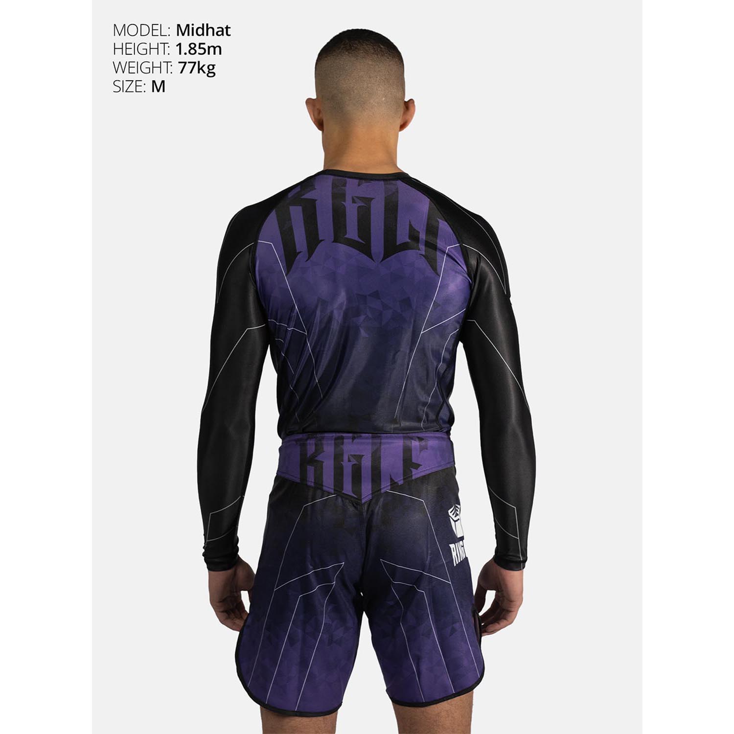 RINGLIFE Rashguard L/S - Transition black-purple L