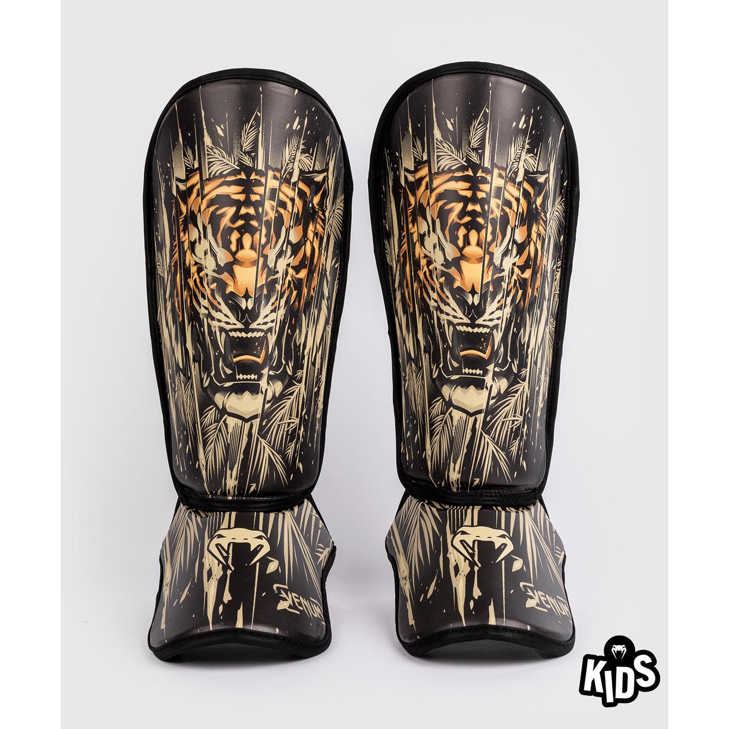 VENUM Schienbeinschoner, Kinder, Tiger, schwarz-neon-orange, S