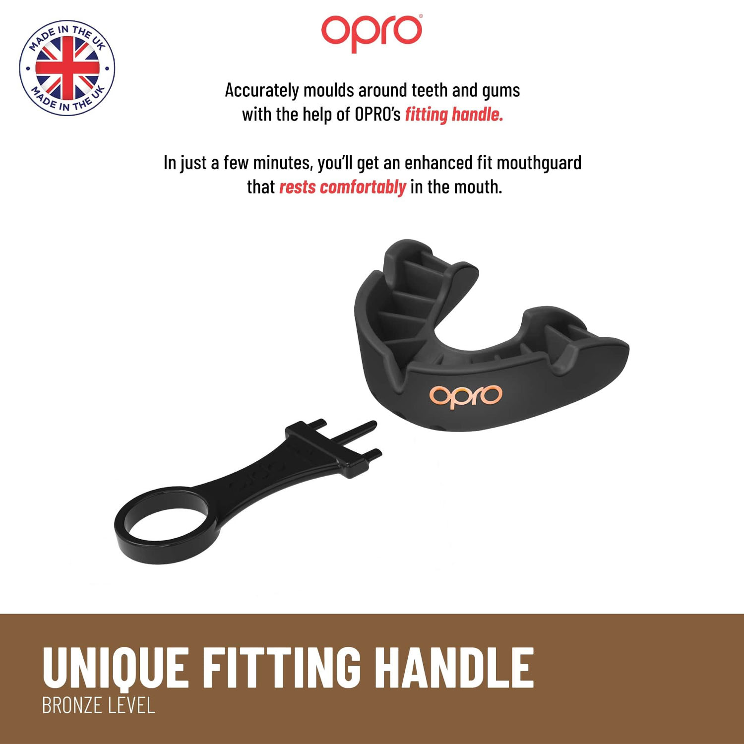 OPRO Mouth Guard, Bronze 2022, white