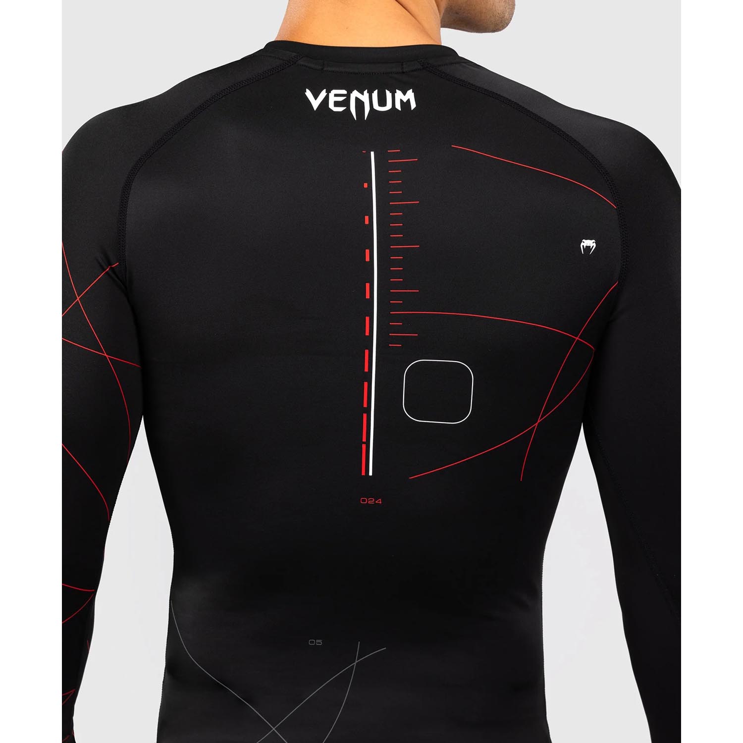 VENUM Rashguard, L/S, Tactical XT, black-red, XXL