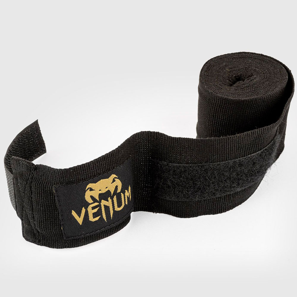 VENUM Boxbandagen, Kontact, halbelastisch, 2.5 m, schwarz-gold