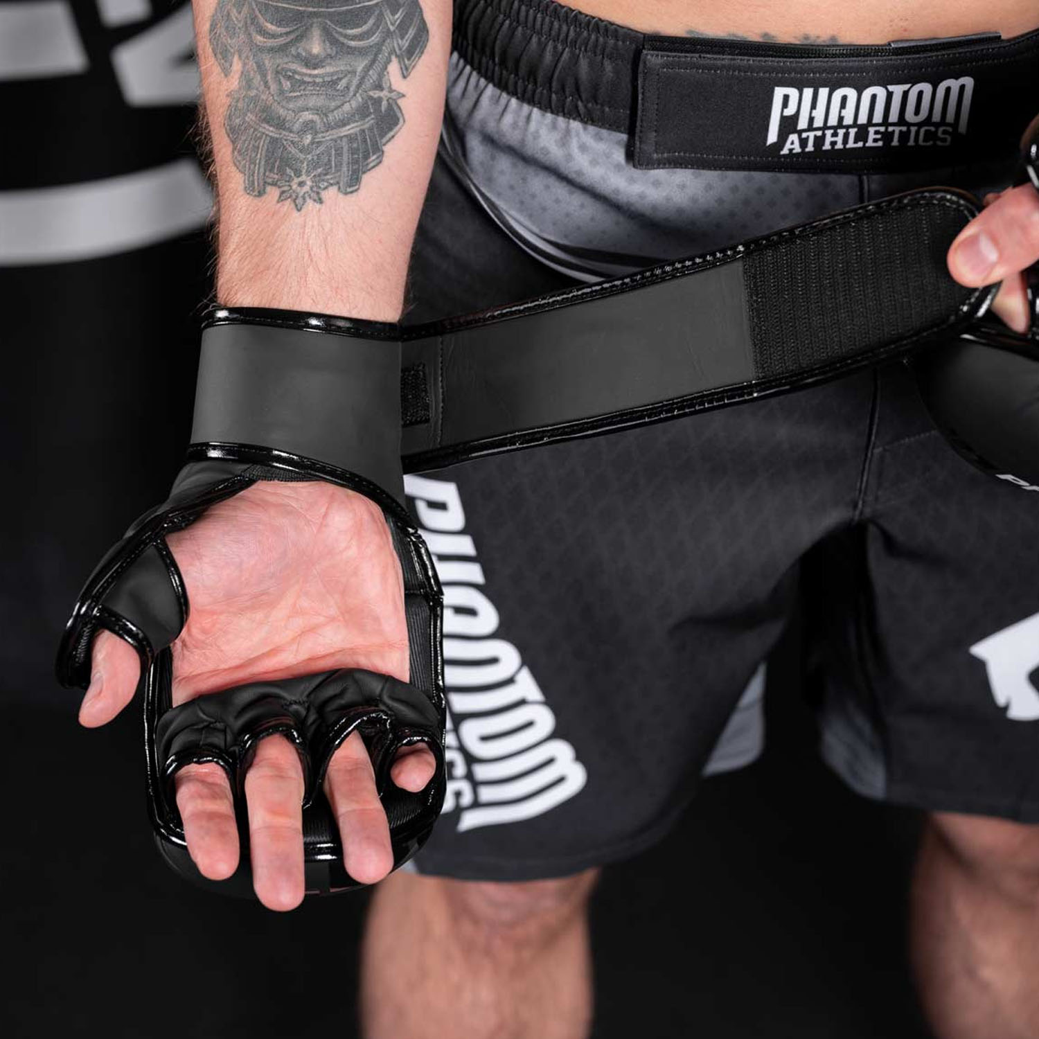 Phantom Athletics MMA Sparring Gloves, Apex, black-neonyellow, L/XL