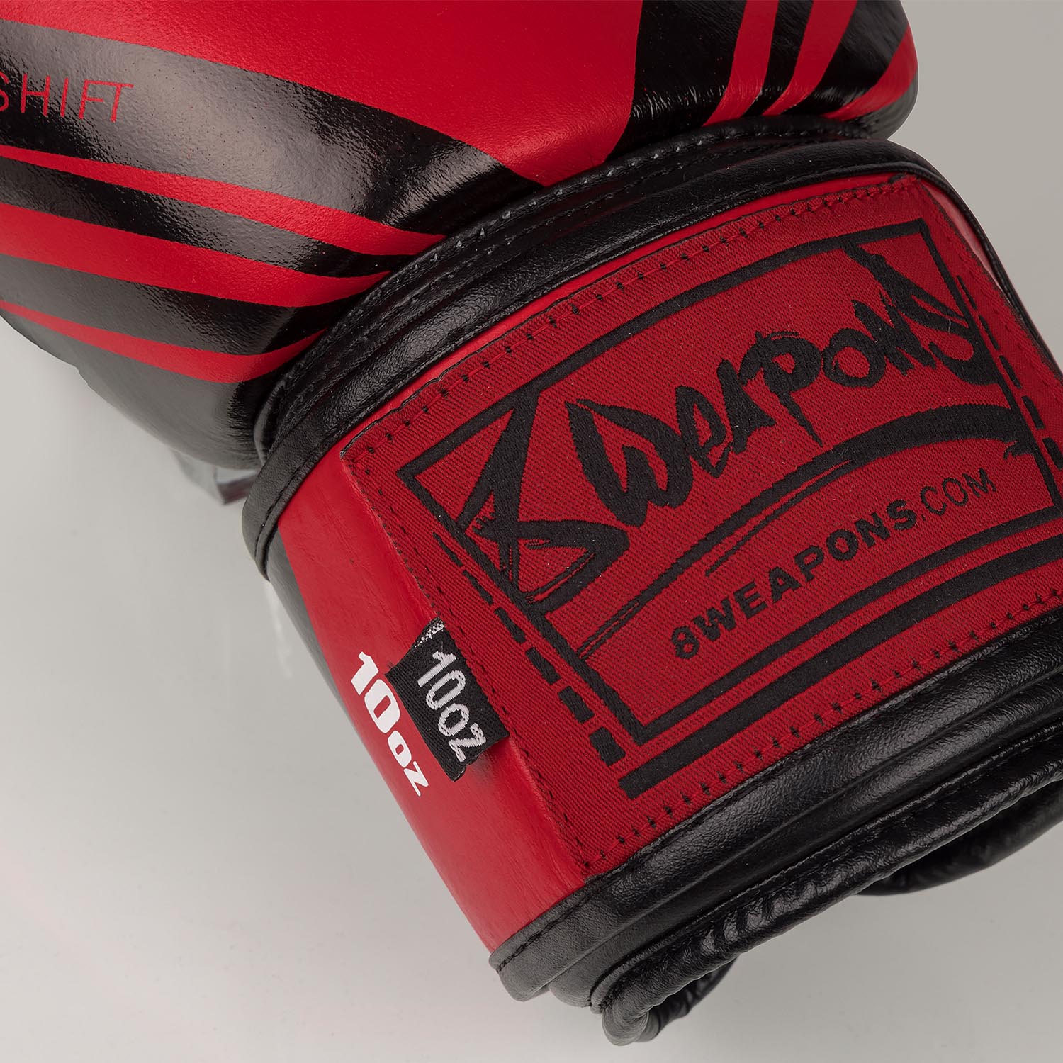 8 WEAPONS Boxing Gloves, Shift Competition, red-black, 10 Oz
