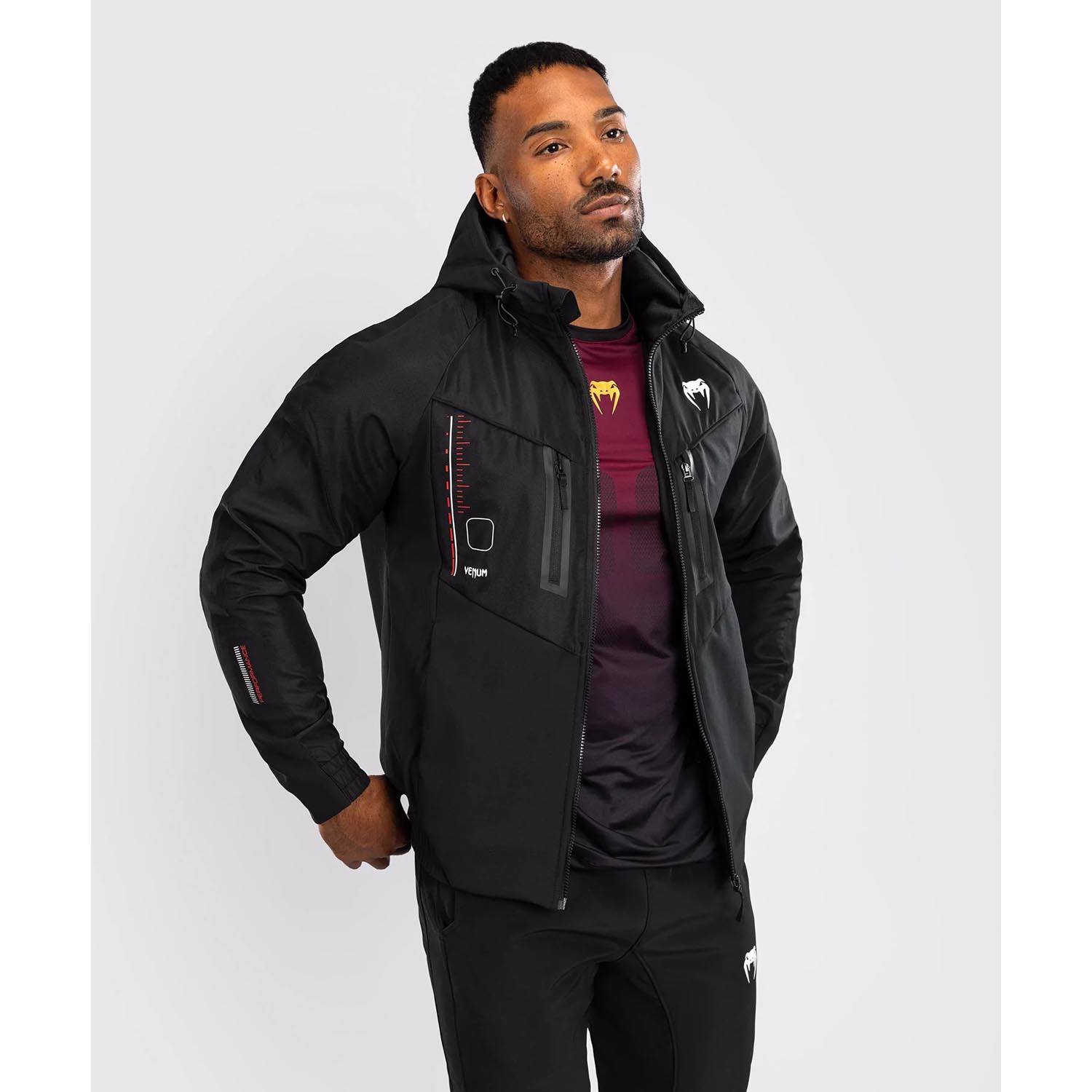 VENUM Training Jacket, Tactical XT, black-red, XXL