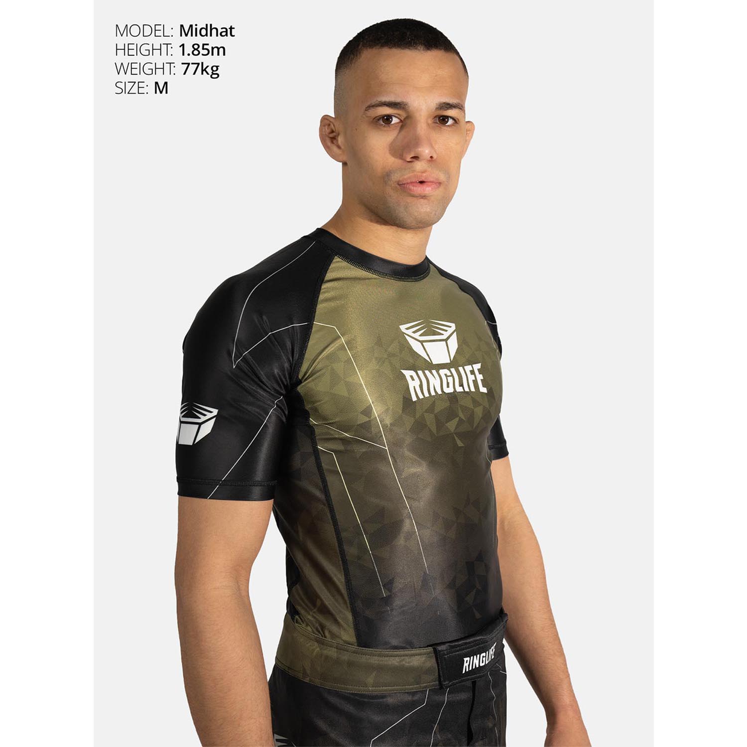RINGLIFE Rashguard S/S - Transition black-green 3XL