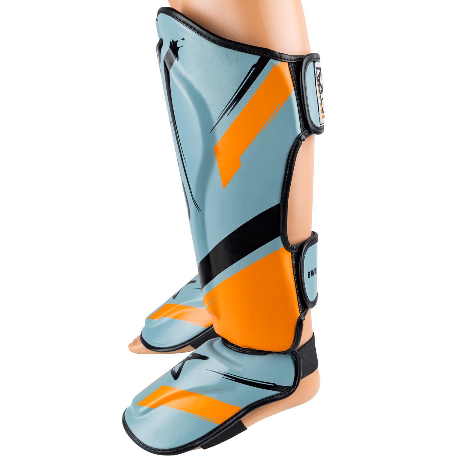 8 WEAPONS Shin Guards, Shift, ice-grey-orange, XL