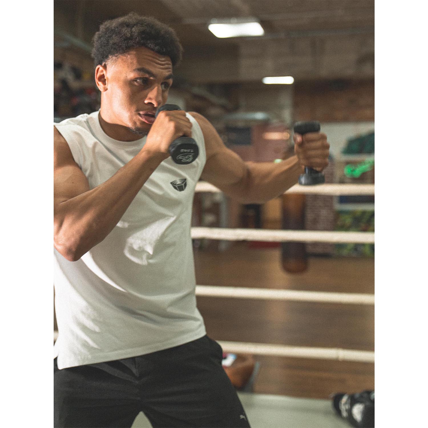 RINGLIFE Tank Top, Sparring Division, white, XXL