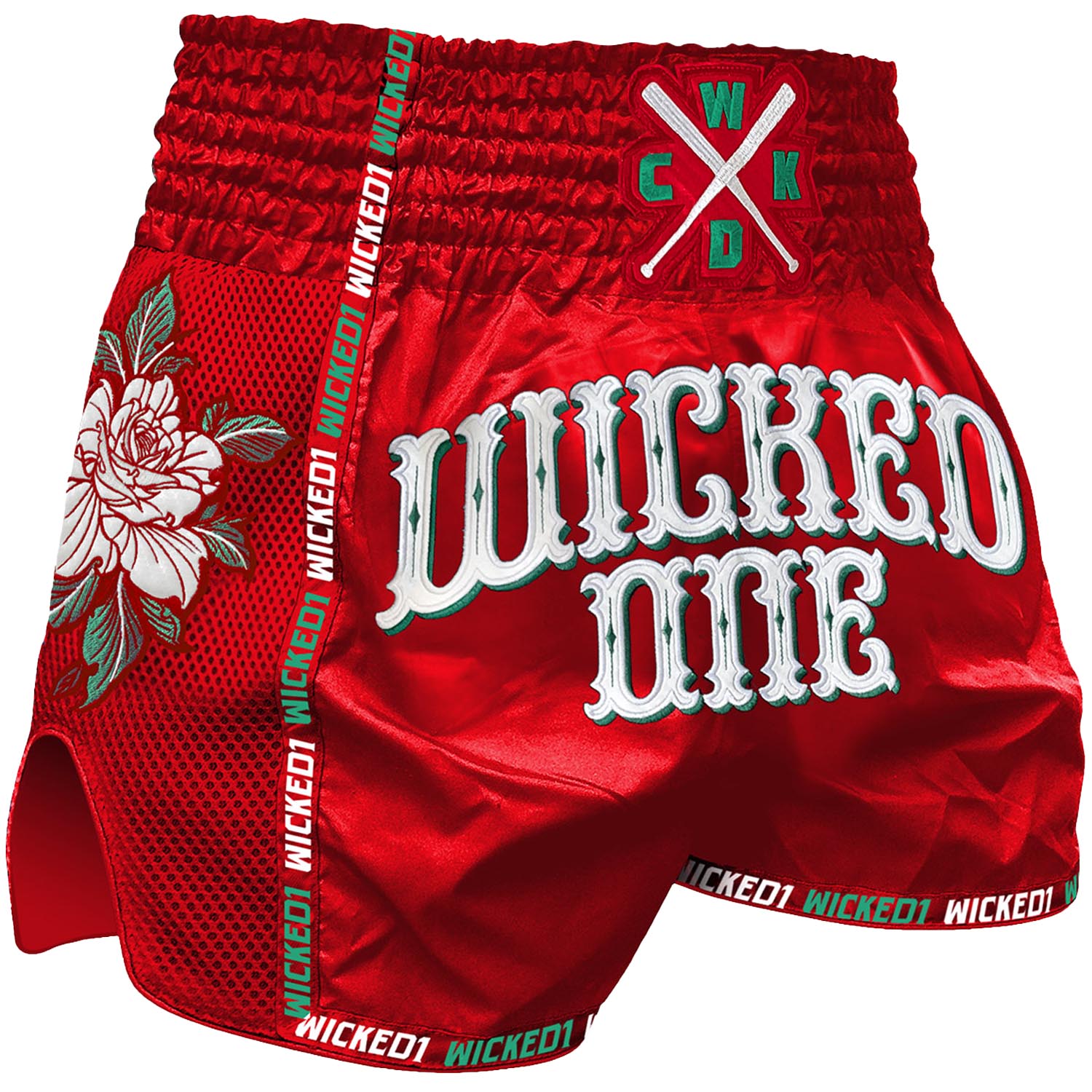 Wicked One Muay Thai Shorts, Bandido, rot
