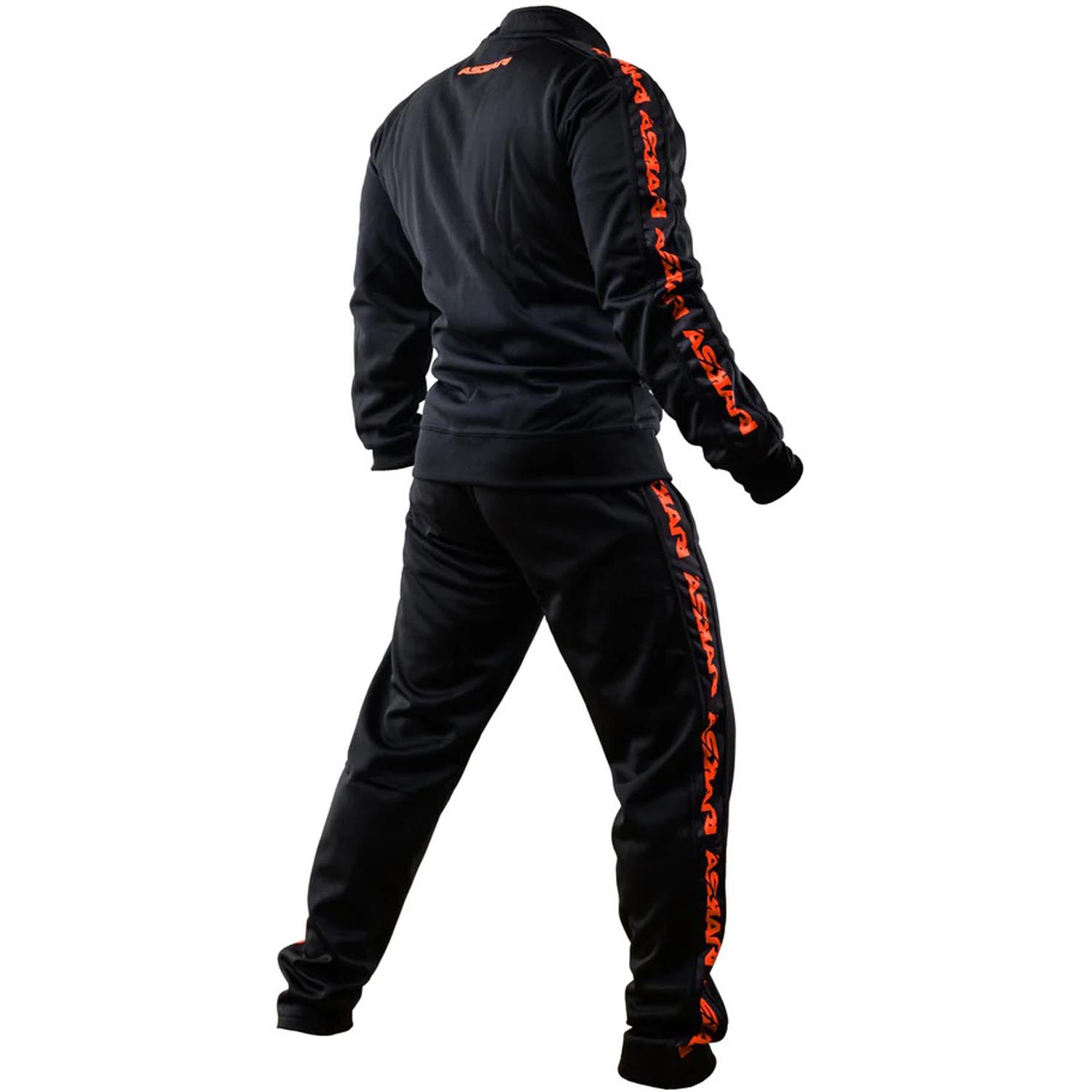 ASKARI Jogging Suit, Ochoa, black-orange, XXL