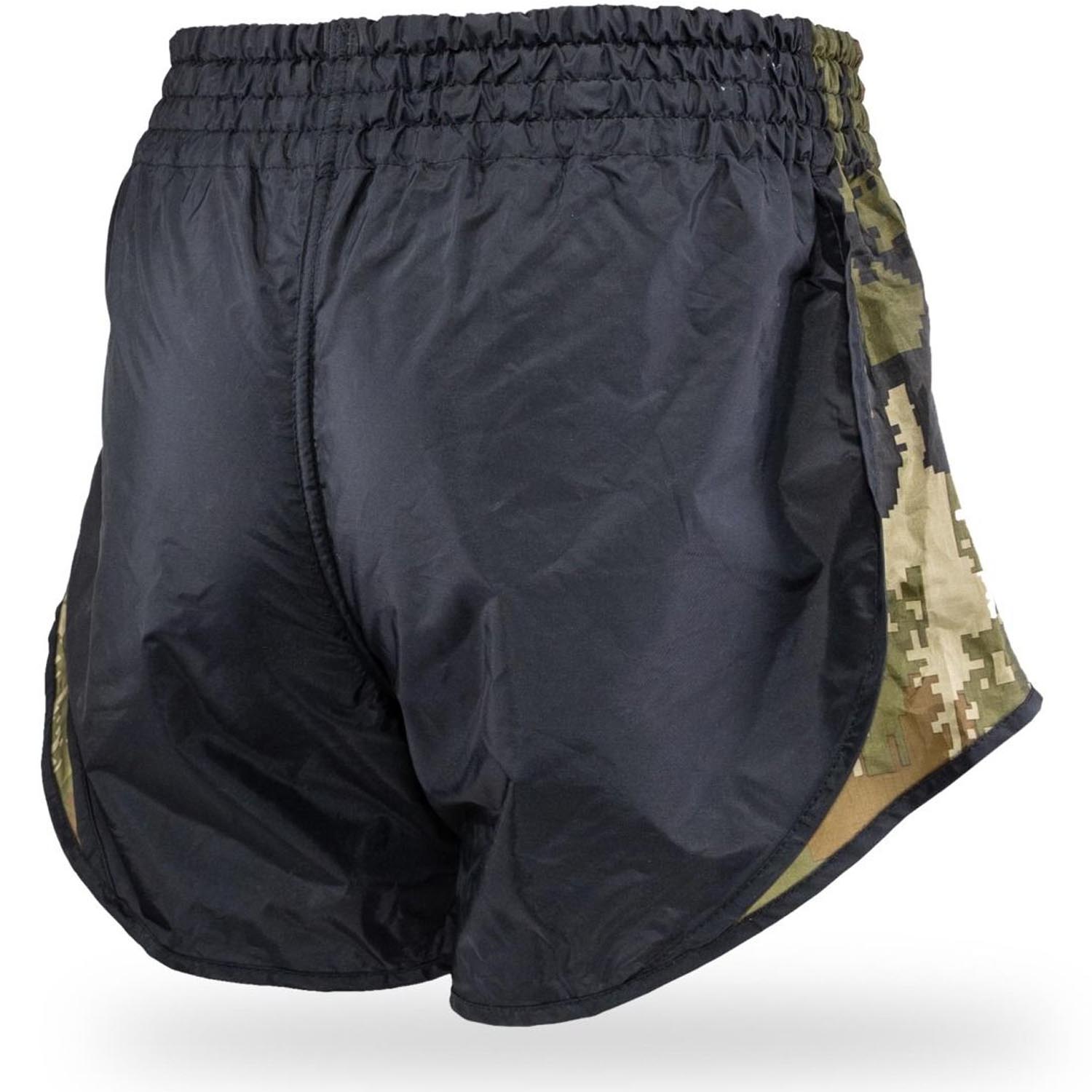 Booster Muay Thai Shorts Kids, Retro Hybrid, camo green, XS