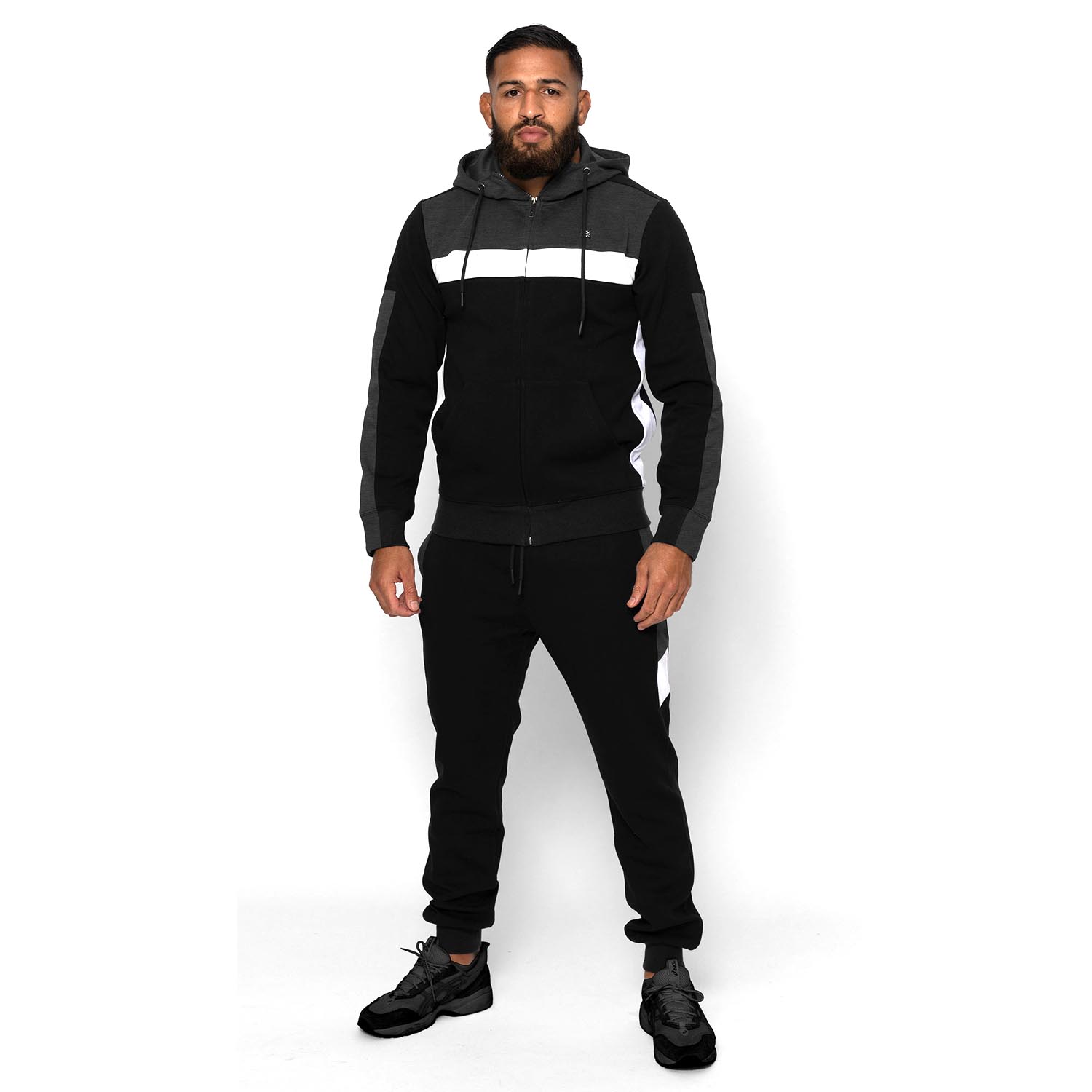 Wicked One Jogginganzug, Draft, grau-schwarz, S