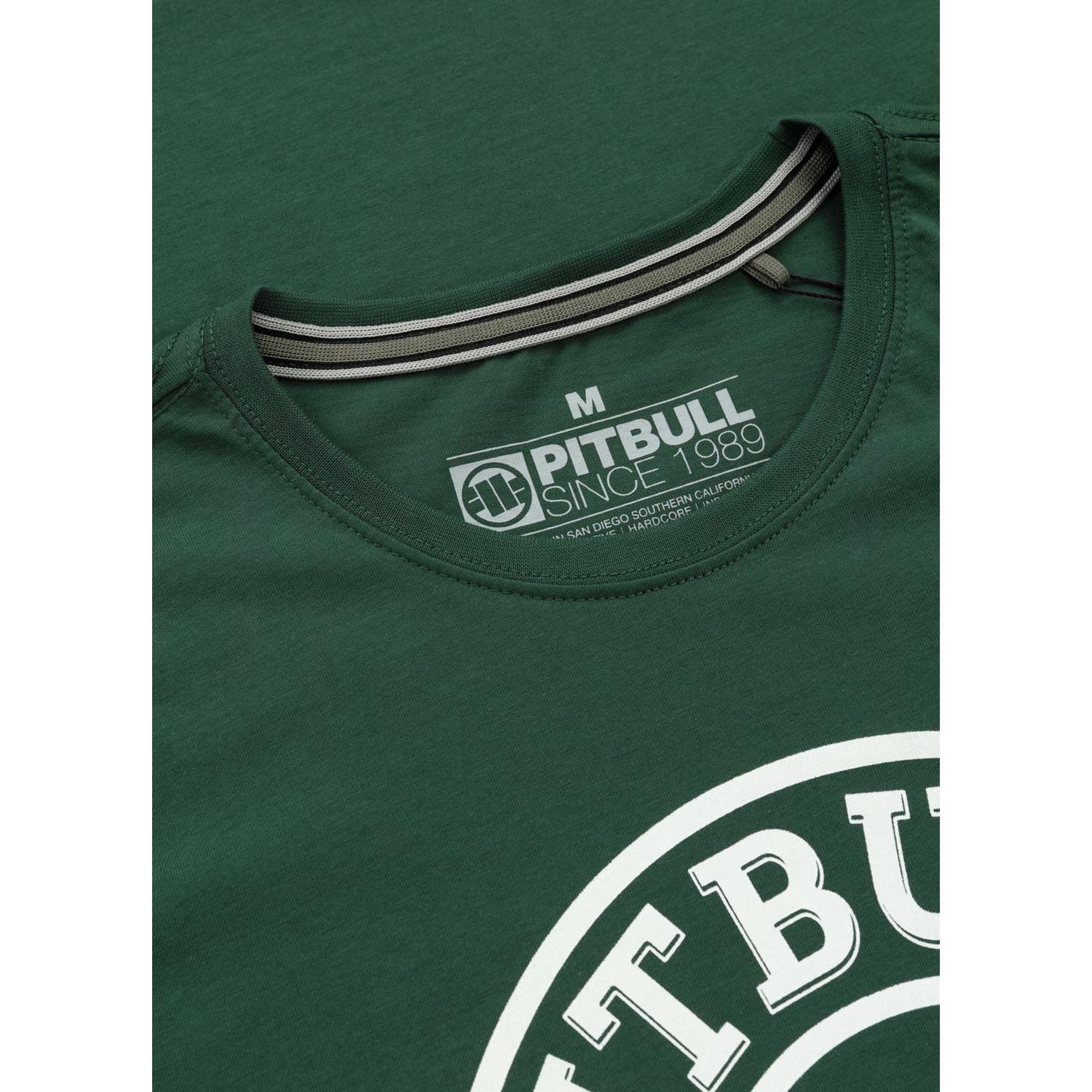 Pit Bull West Coast, T-Shirt, San Diego CA, dark green-white, XXXL