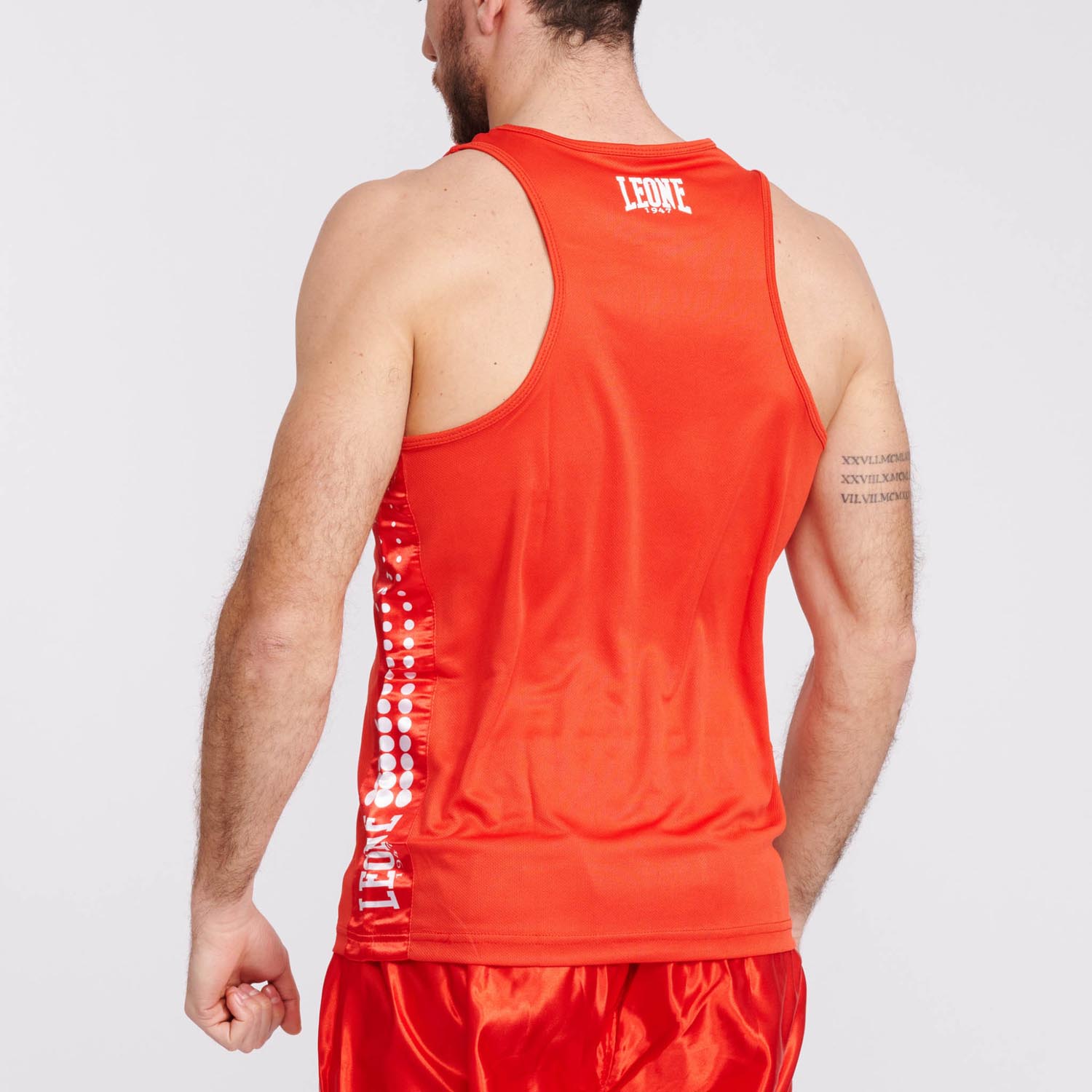 LEONE Boxing Top, Singlet, Boxing, AB726, red, M