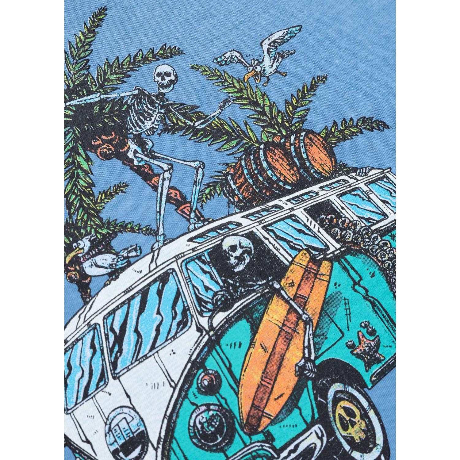 Pit Bull West Coast T-Shirt, Woman, Washed Beachbreak, lightblue, XL