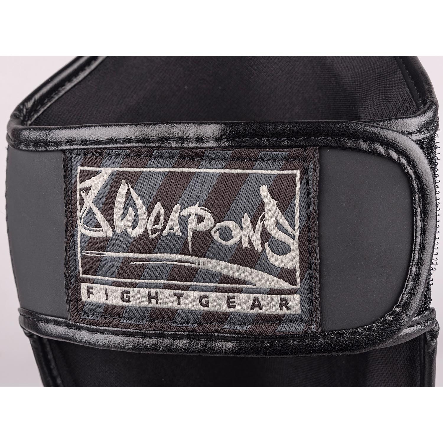 8 WEAPONS Shin Guards, Kids, Unlimited 2.0, black-black, L/XL