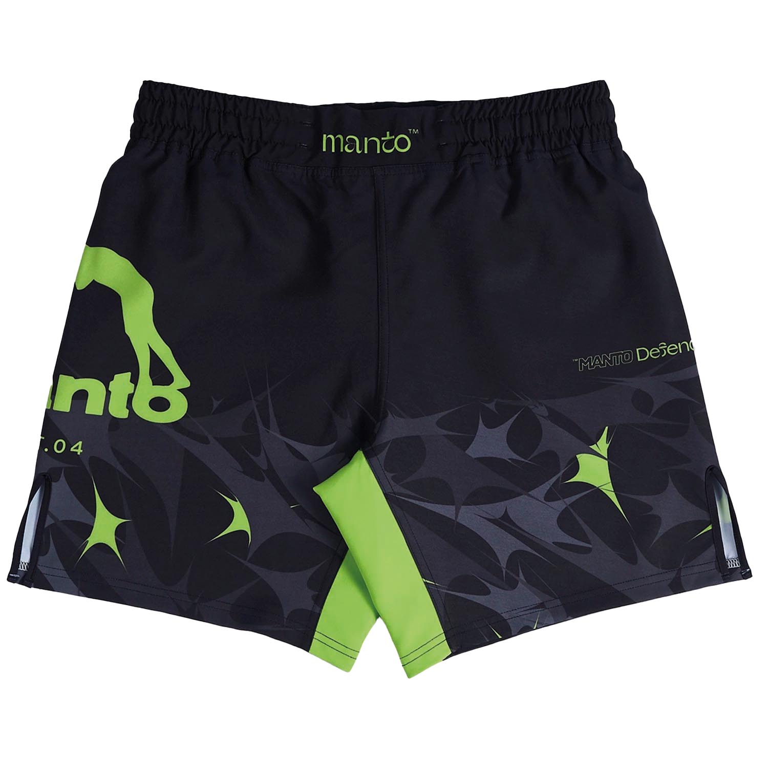 MANTO MMA Fight Shorts, Terra, black, XXL