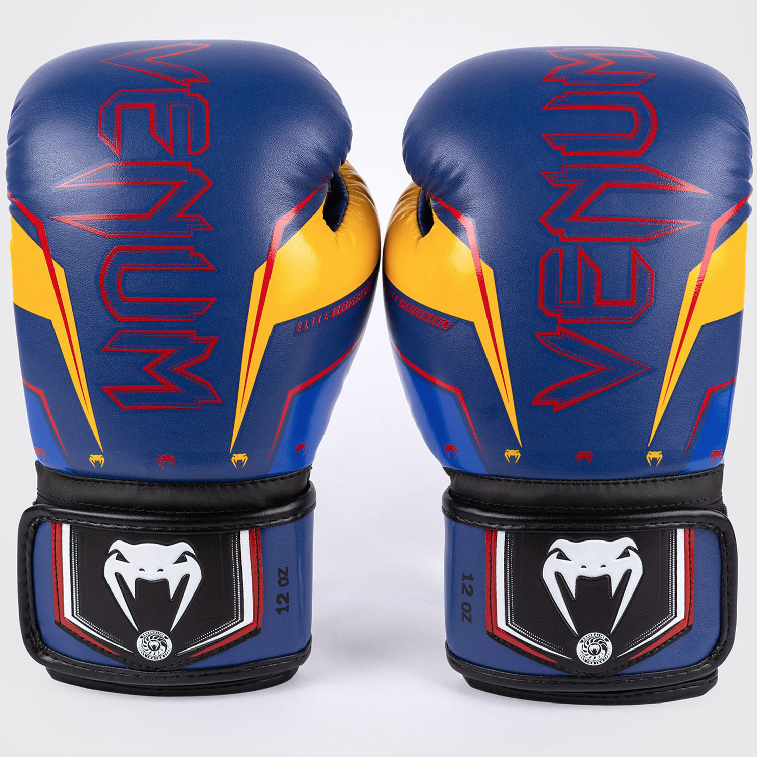 VENUM Boxhandschuhe, Elite Evo, blau-gelb, 10 Oz