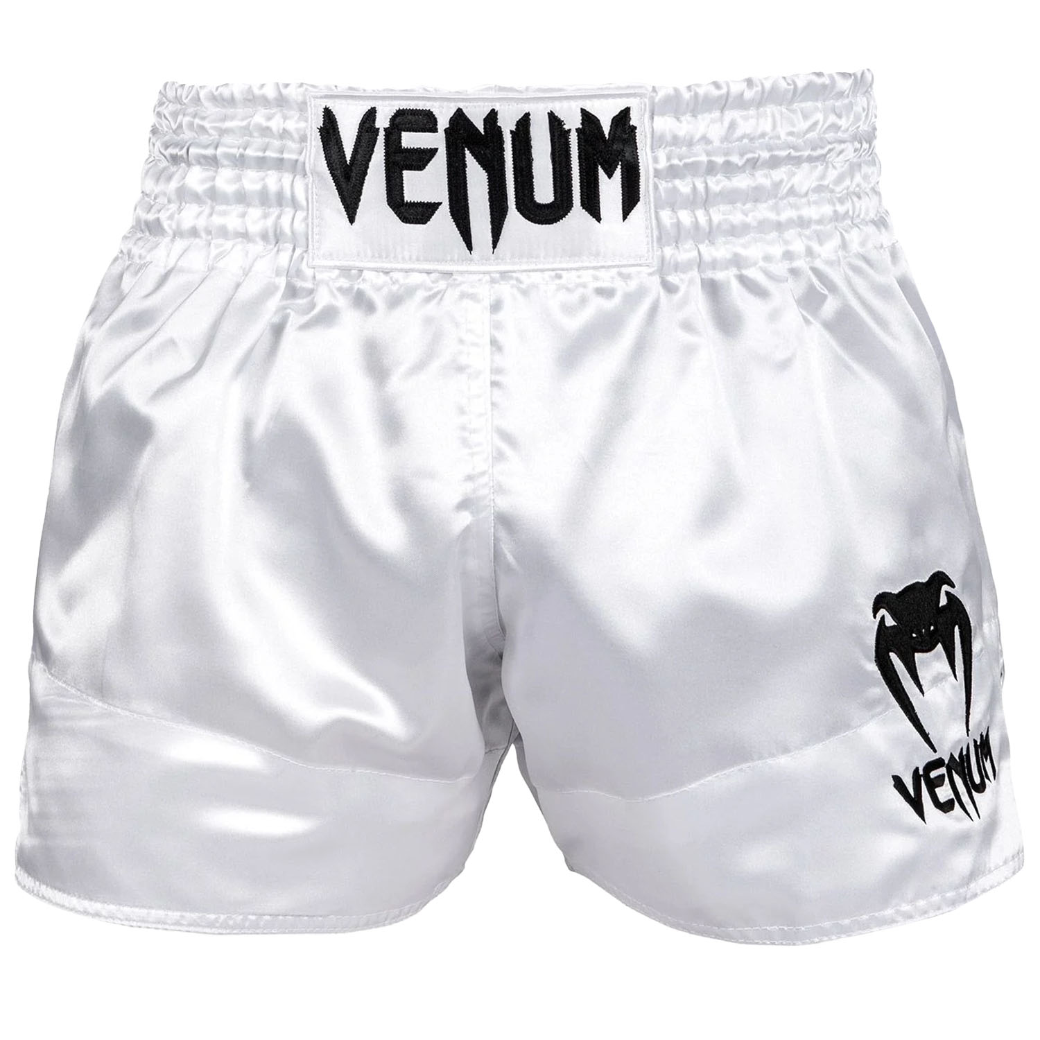 VENUM Muay Thai Shorts, Classic, white-black, XXL
