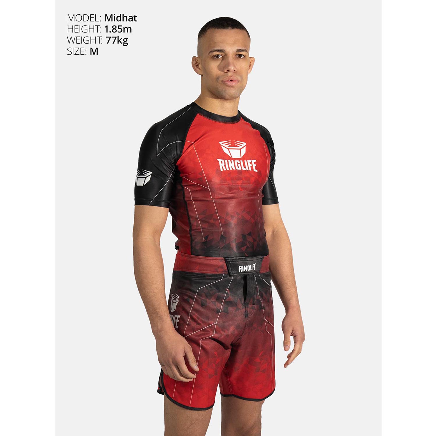 RINGLIFE Rashguard S/S - Transition black-red 3XL