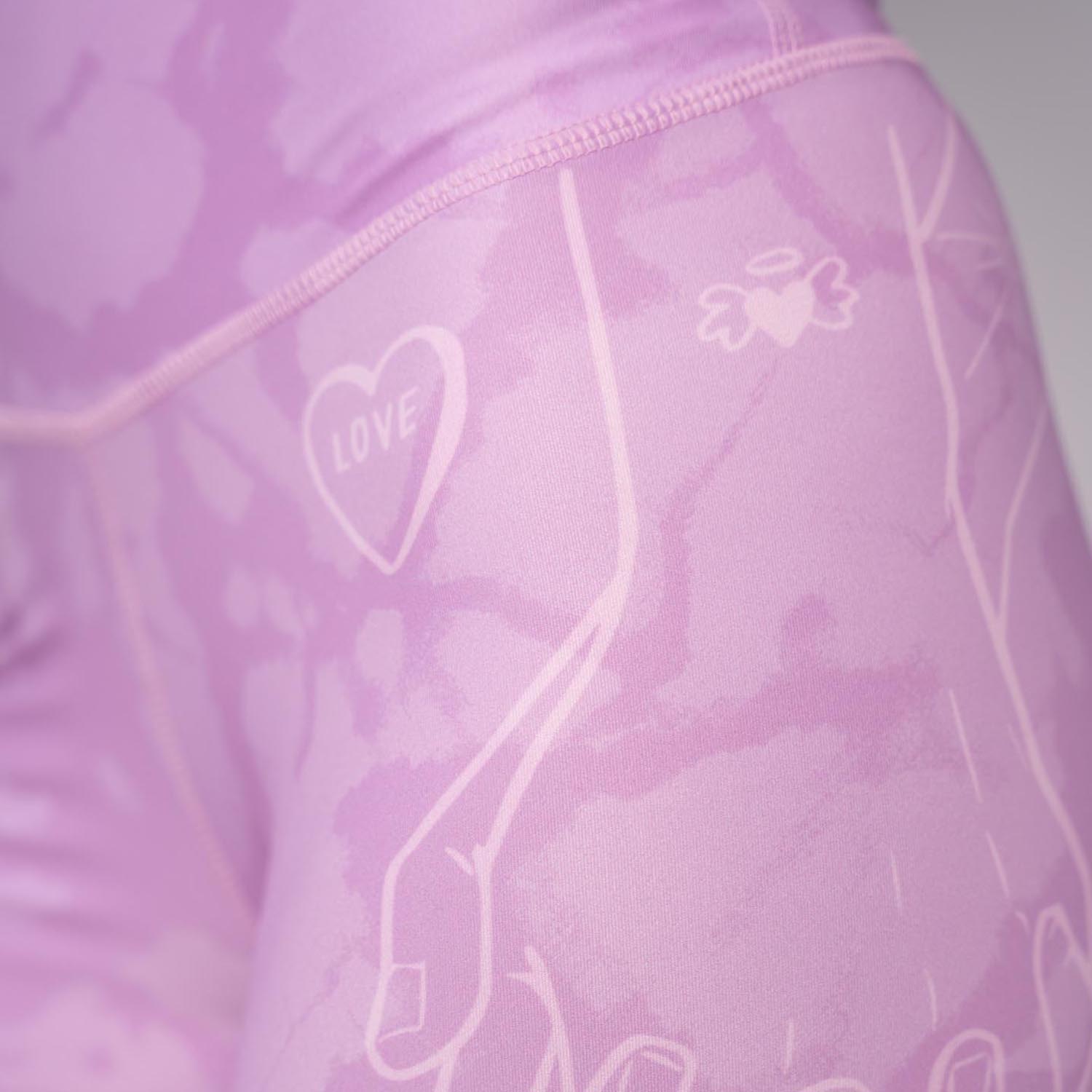 Anarchy Apparel Compression Leggings, Lovely Lilac, S