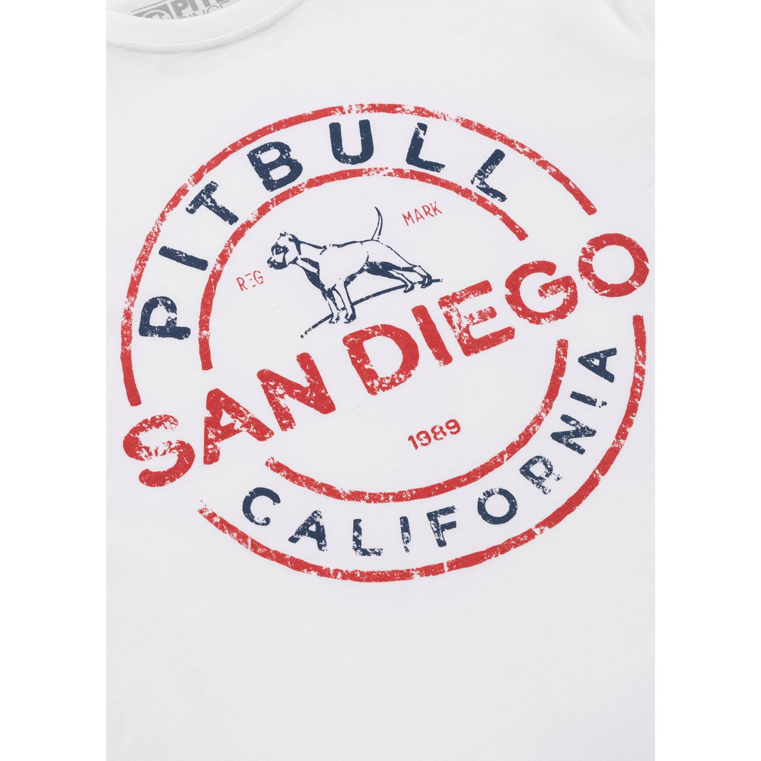 Pit Bull West Coast T-Shirt, San Diego Ins., white, XXXL