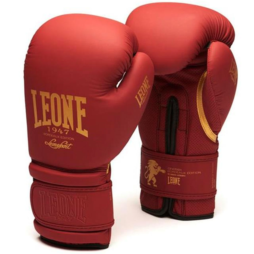 LEONE Boxhandschuhe, Bordeaux Edition, rot, 16 Oz