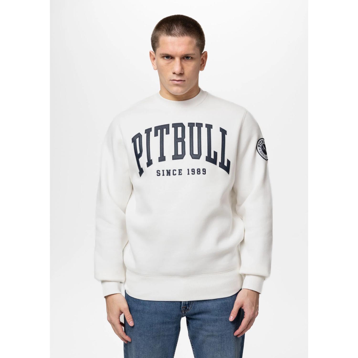 Pit Bull West Coast Crewneck, Norton, white, M