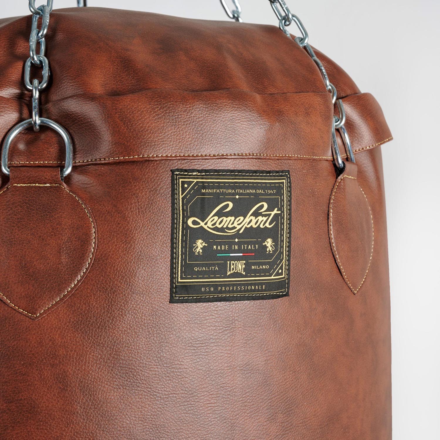 LEONE Boxing Bag, Lucifero Vintage, ATU01, brown, 95 kg, 110 cm