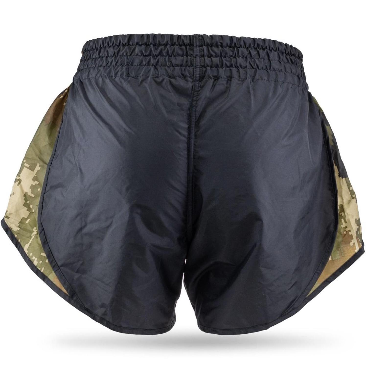 Booster Muay Thai Shorts Kids, Retro Hybrid, camo green, XS