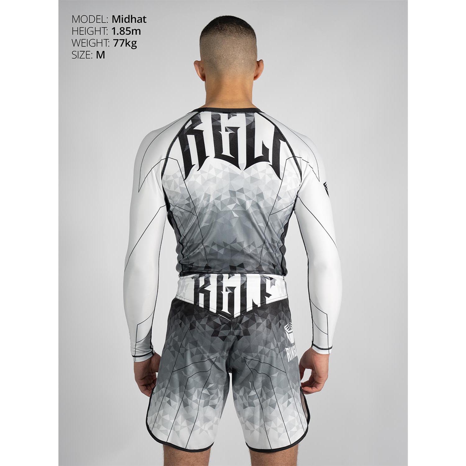 RINGLIFE Rashguard, L/S - Transition schwarz-weiss S