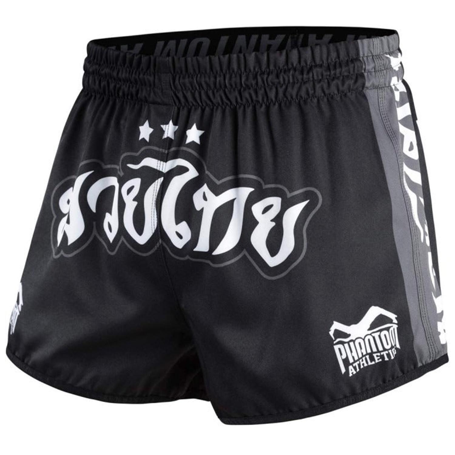 Phantom Athletics Muay Thai Shorts, Revolution, schwarz