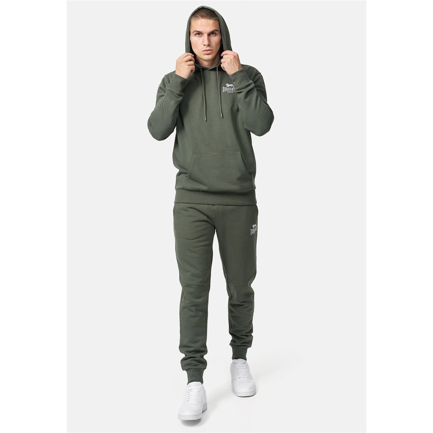 Lonsdale Hoody, Talmine, olive, XL