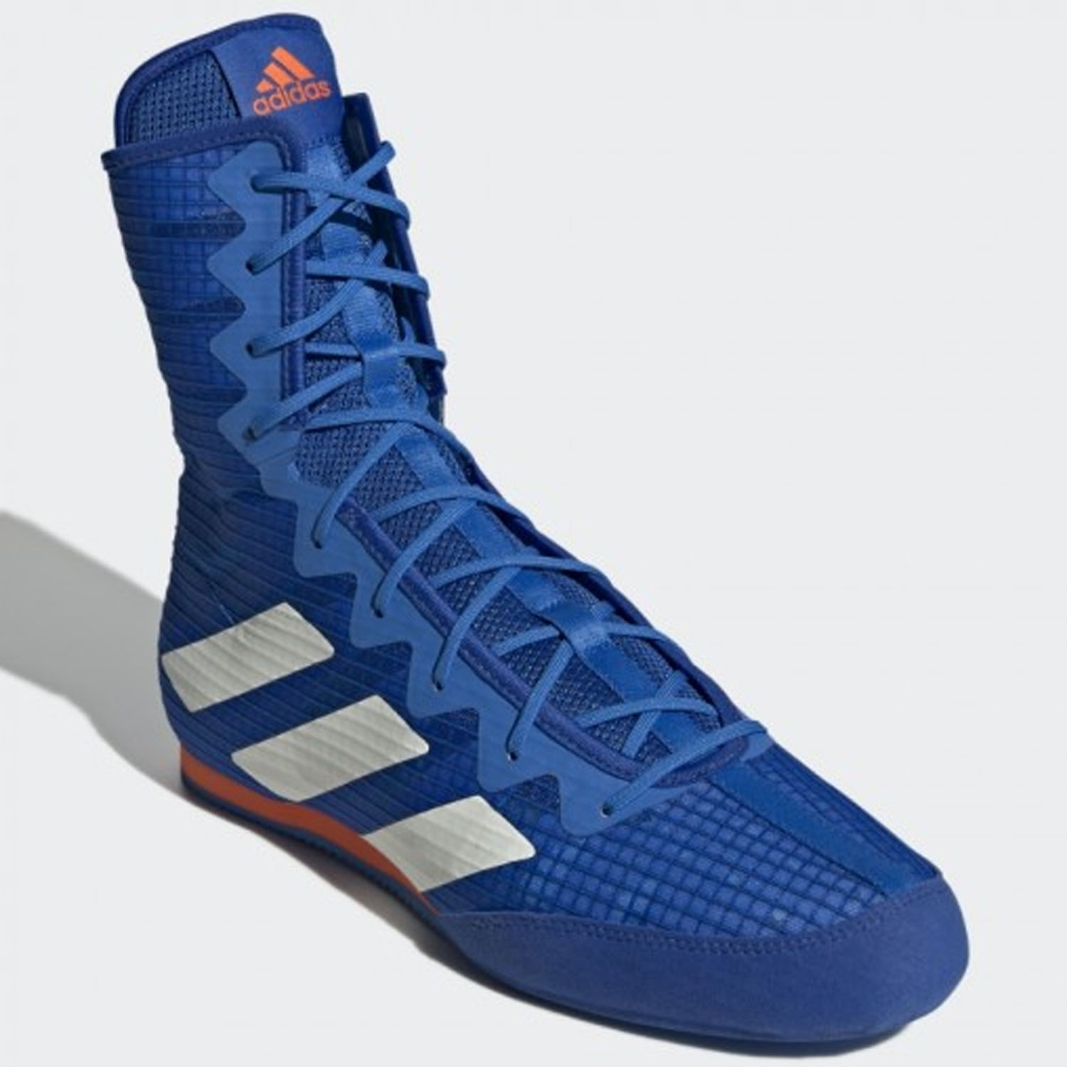 adidas Boxschuhe, Box Hog 4, blau, 41 ⅓ (UK7.5)