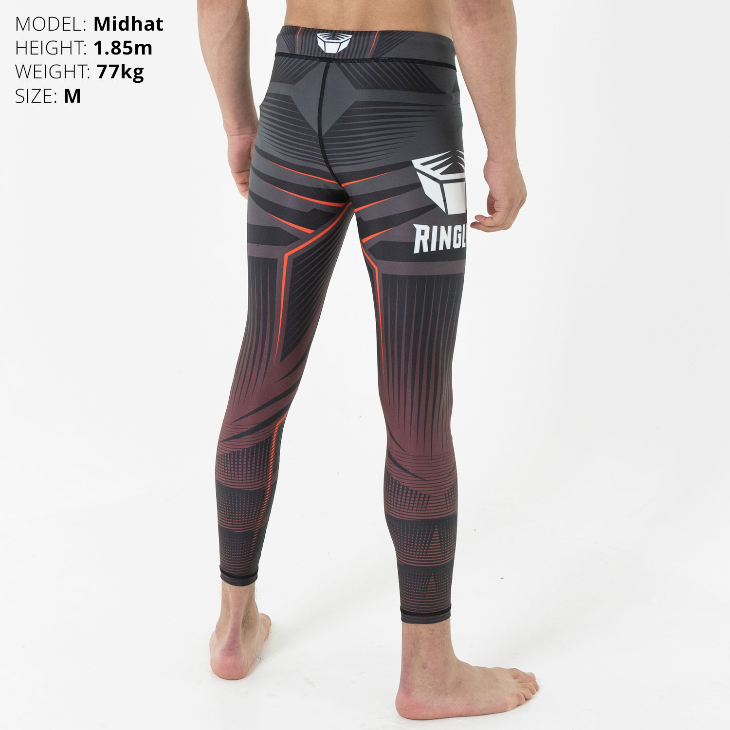 RINGLIFE Compression Pants - Octaring schwarz-rot XXL